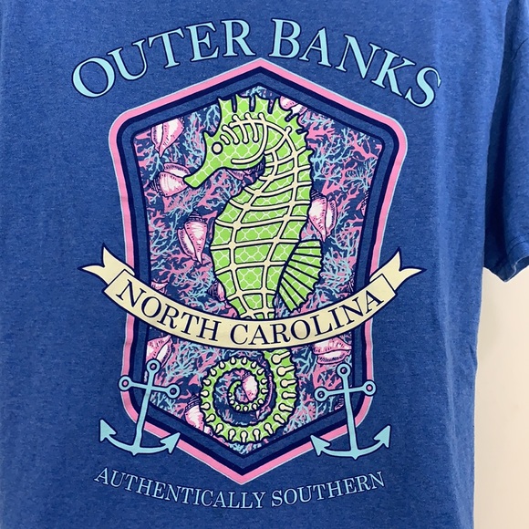 Delta Outer Banks OBX Seahorse T-Shirt  Size M - Picture 2 of 7